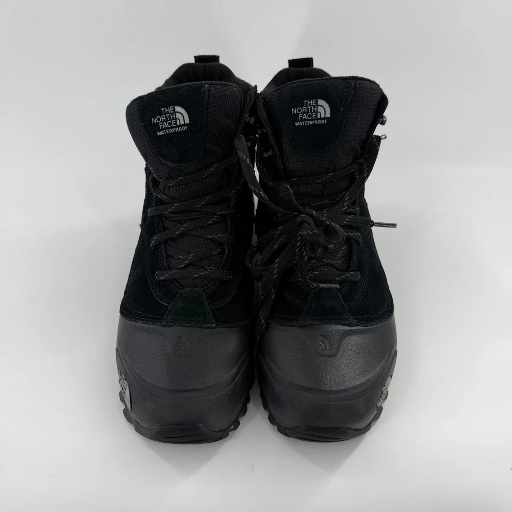 The North Face Chilkat V 400 Waterproof Winter Boots Mens Black Suede Insulated‎